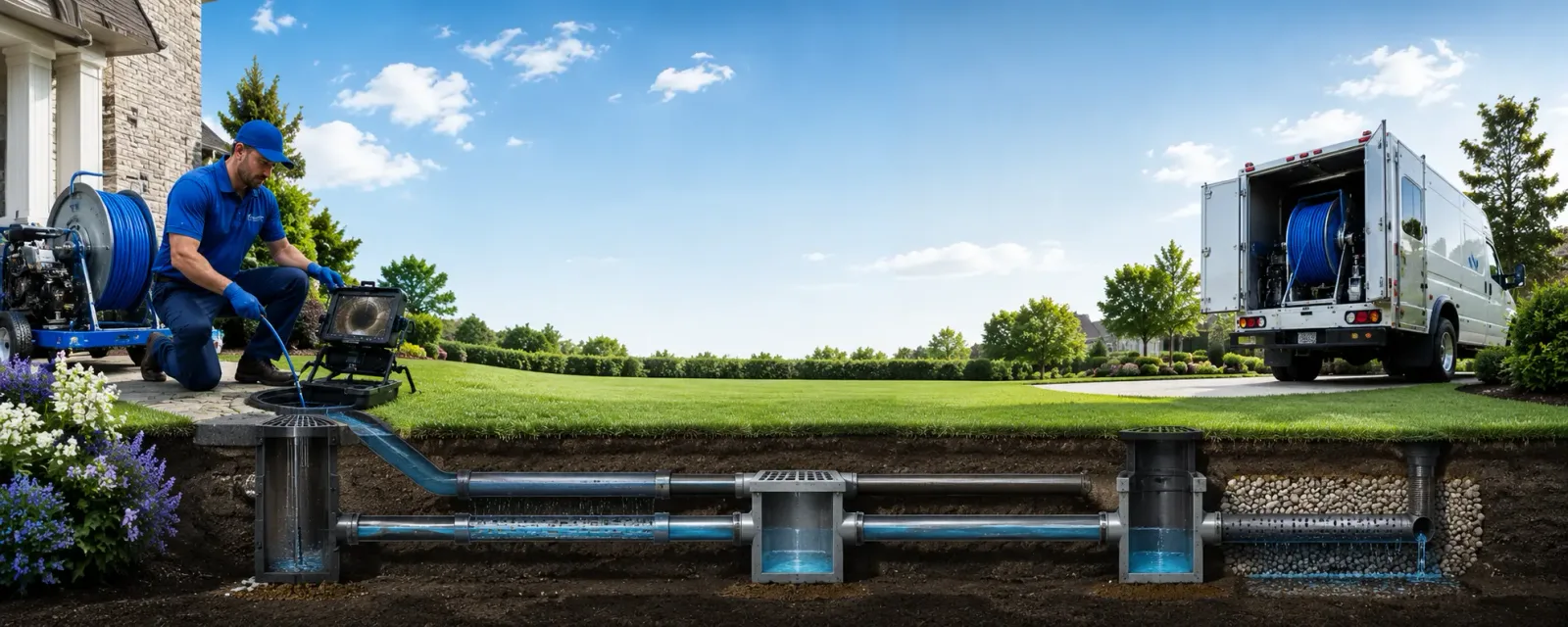 Outdoor drain cleaning information for Montrose, WV
